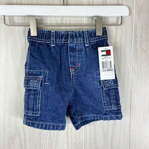 Tommy Hilfiger Deadstock 2001 Vintage Cargo Jean Shorts Infant Baby Size 3-6mo